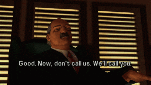 We'll call you