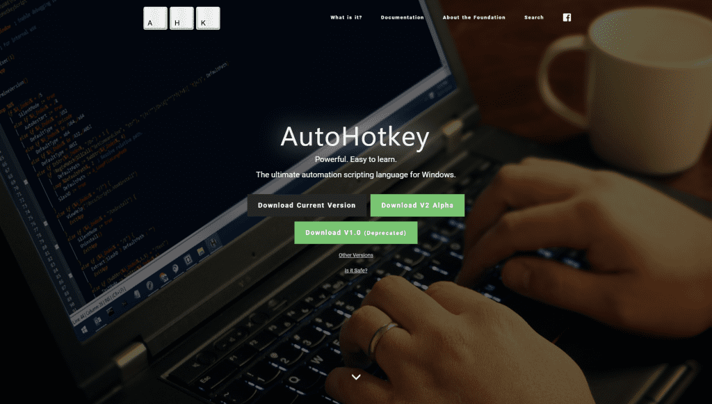 Ściągnij instalator AutoHotkey