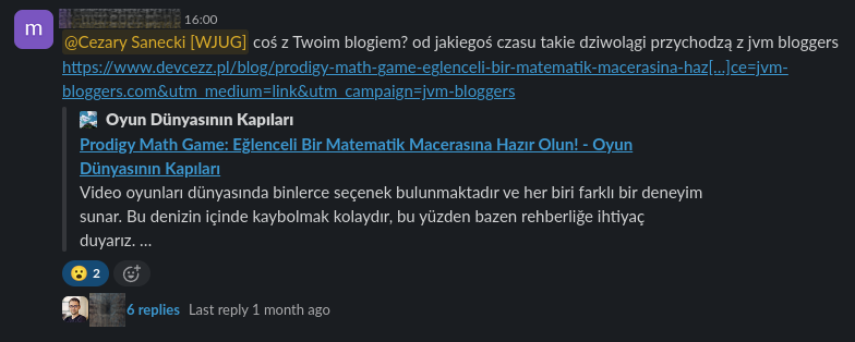 Błąd z witryną devcezz - zgłoszenie na Slacku